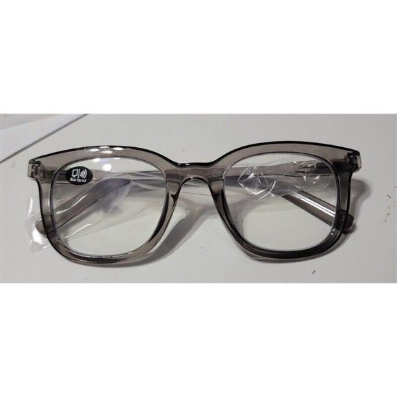 EyeKepper Smoke Grey 1.0 Thick Frame Nerd Anti Blue Light Reading Glasses 113232 - Picture 3 of 3